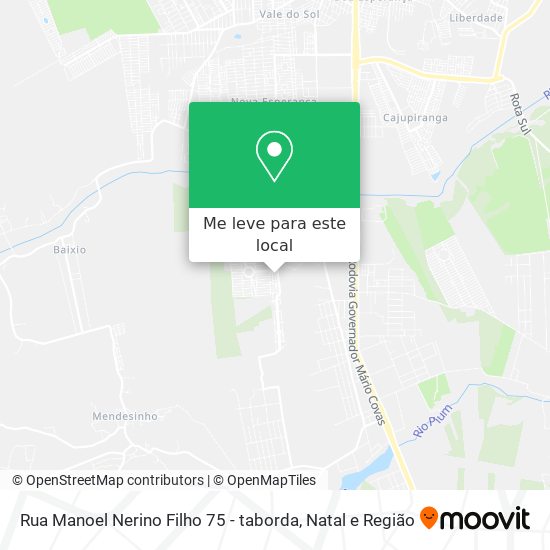 Rua Manoel Nerino Filho 75 - taborda mapa