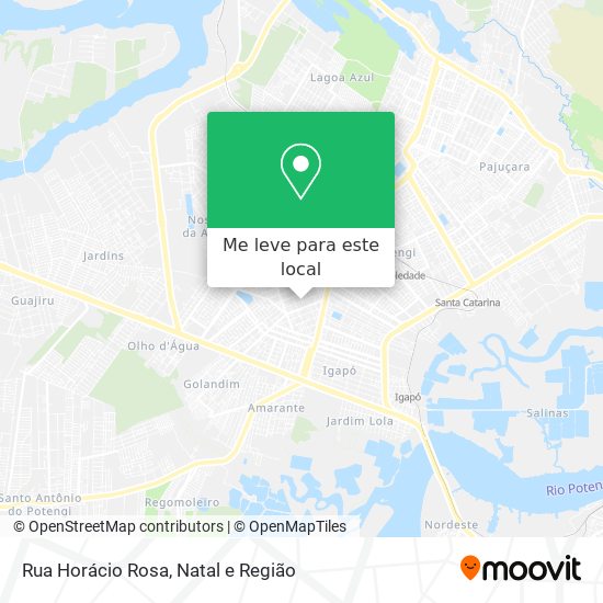 Rua Horácio Rosa mapa