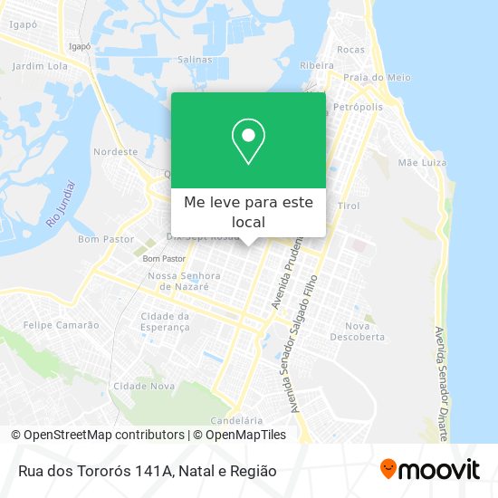 Como chegar até Rua dos Tororós 141A em Lagoa Nova de Ônibus ou Trem?