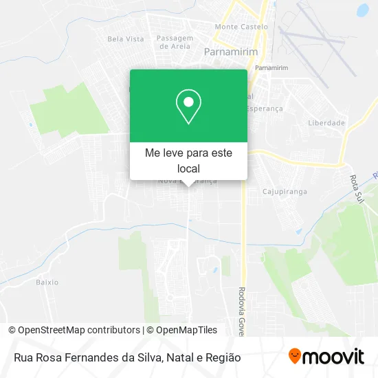 Rua Rosa Fernandes da Silva mapa
