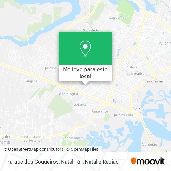 Parque dos Coqueiros, Natal, Rn. mapa