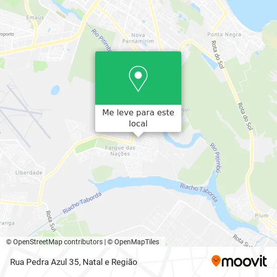 Rua Pedra Azul 35 mapa