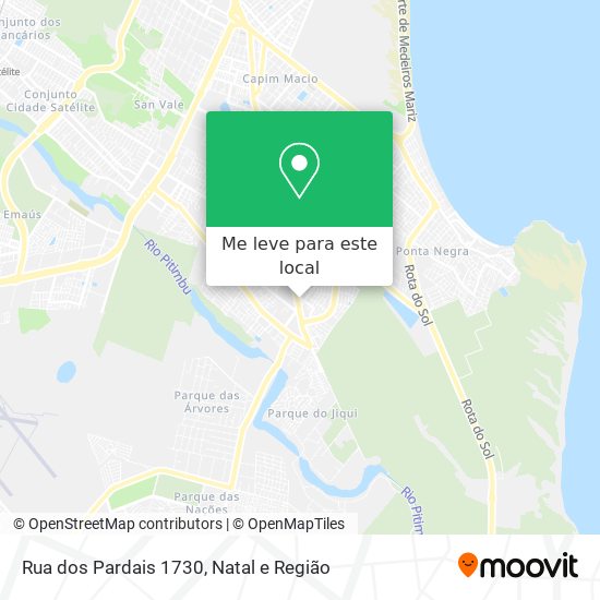 Rua dos Pardais 1730 mapa