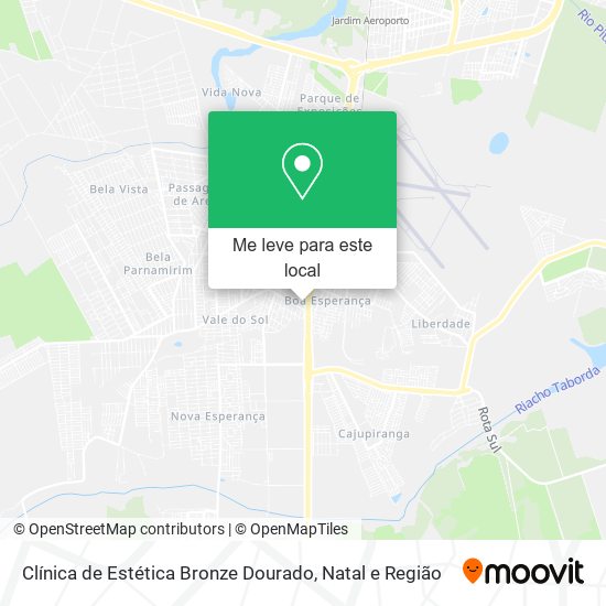 Clínica de Estética Bronze Dourado mapa