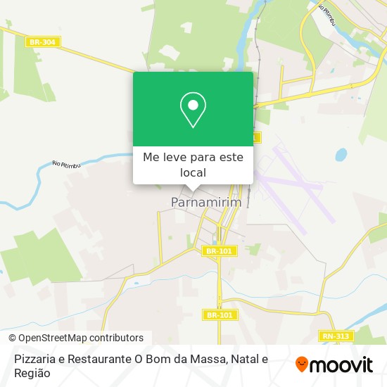 Pizzaria e Restaurante O Bom da Massa mapa