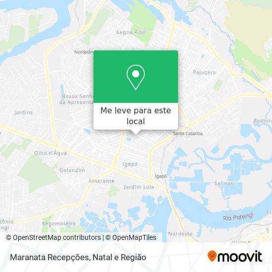 Maranata Recepções mapa