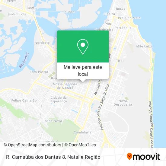 R. Carnaúba dos Dantas 8 mapa