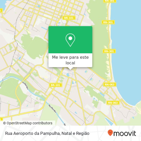 Rua Aeroporto da Pampulha mapa