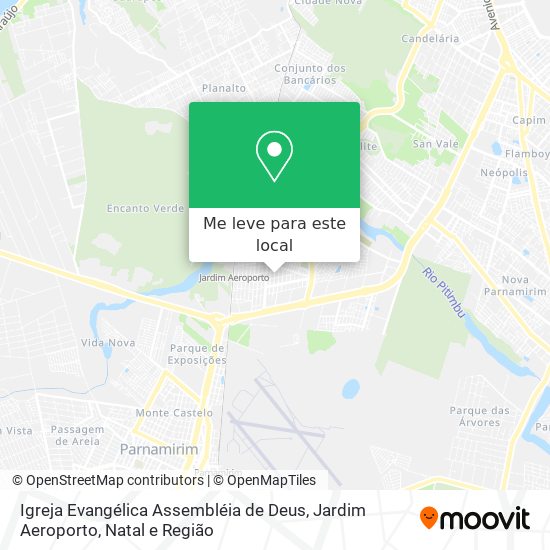 Igreja Evangélica Assembléia de Deus, Jardim Aeroporto mapa