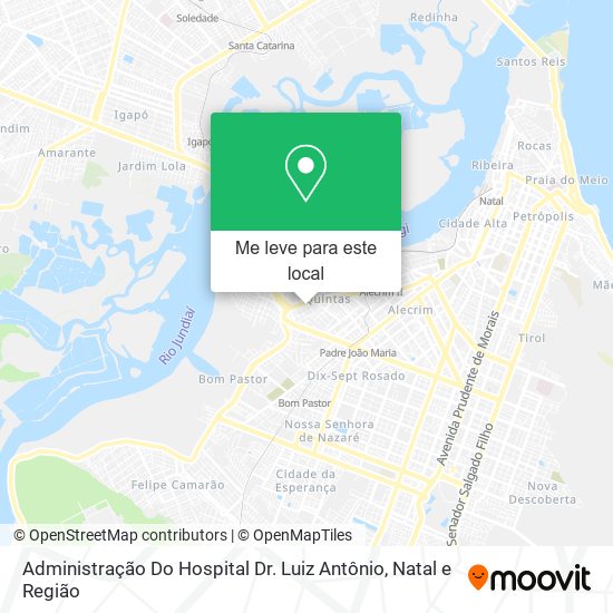 Administração Do Hospital Dr. Luiz Antônio mapa