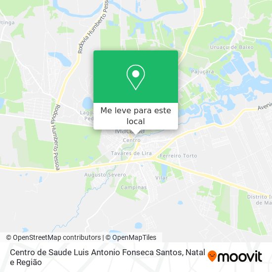 Centro de Saude Luis Antonio Fonseca Santos mapa