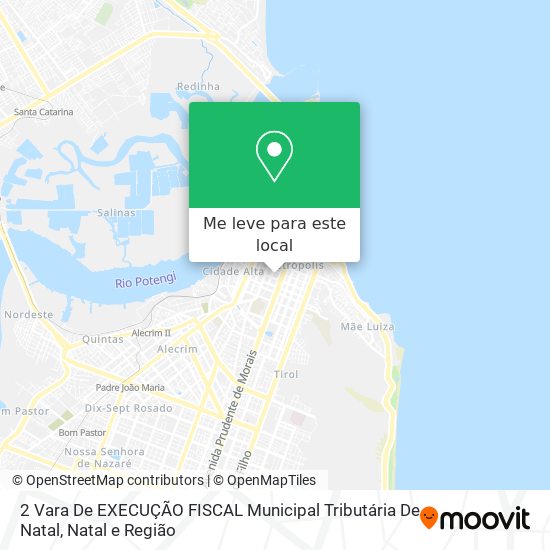 2 Vara De EXECUÇÃO FISCAL Municipal Tributária De Natal mapa