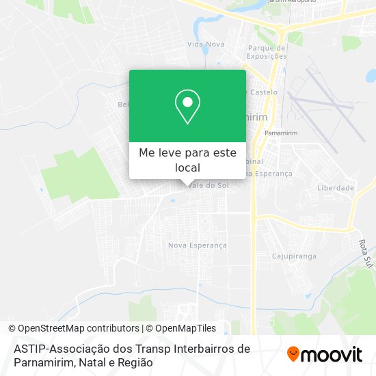 ASTIP-Associação dos Transp Interbairros de Parnamirim mapa