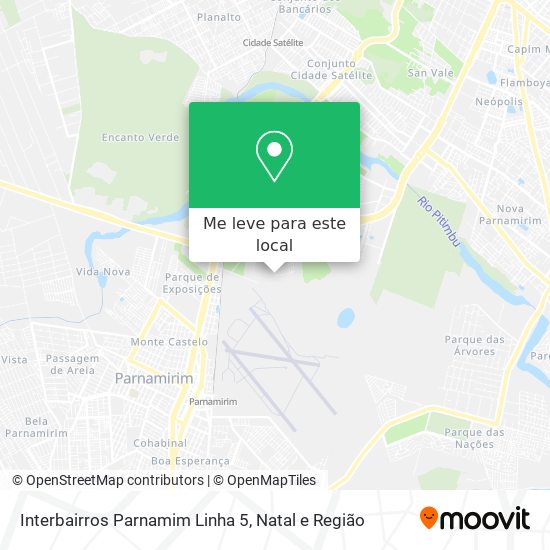 Interbairros Parnamim Linha 5 mapa