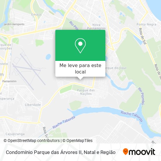 Condomínio Parque das Árvores II mapa