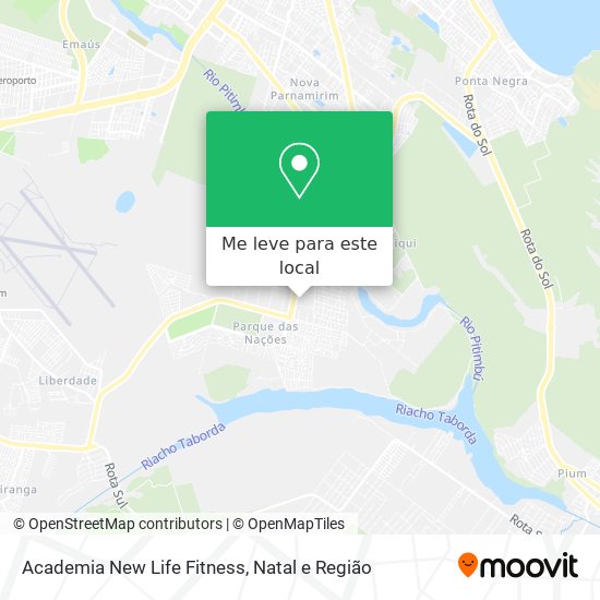 Academia New Life Fitness mapa