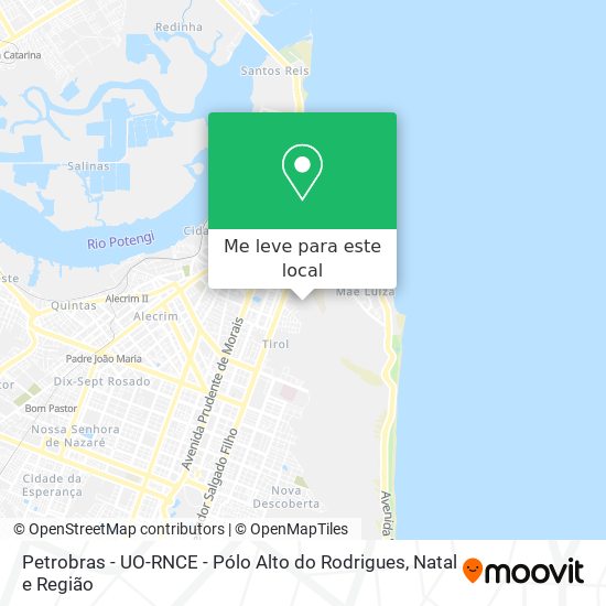 Petrobras - UO-RNCE - Pólo Alto do Rodrigues mapa