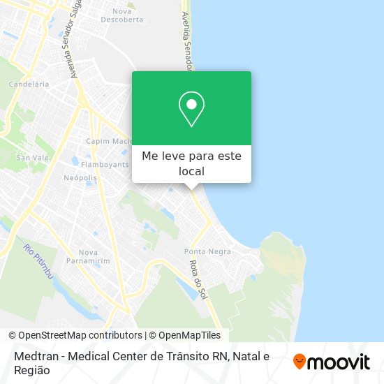 Medtran - Medical Center de Trânsito RN mapa