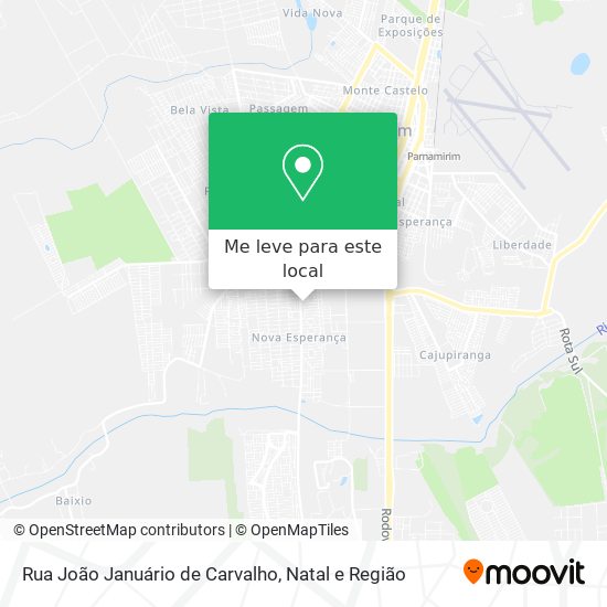 Rua João Januário de Carvalho mapa