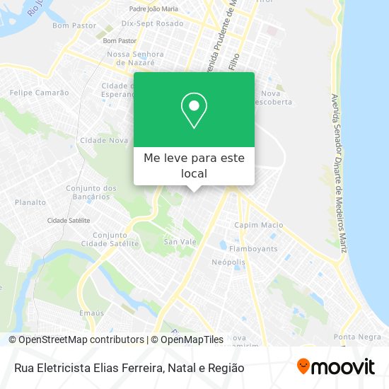 Rua Eletricista Elias Ferreira mapa