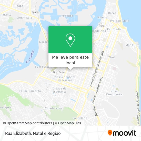 Rua Elizabeth mapa
