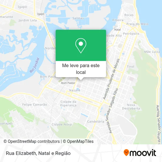 Rua Elizabeth mapa