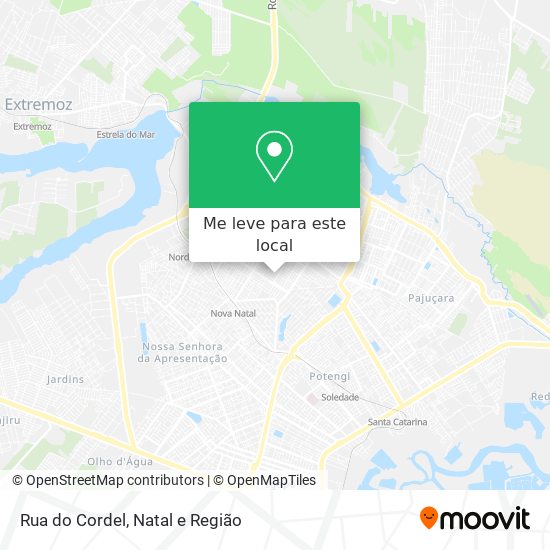 Rua do Cordel mapa