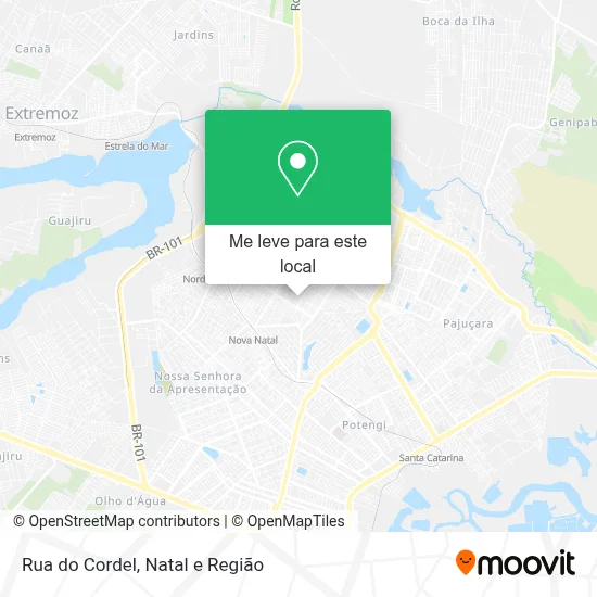 Rua do Cordel mapa