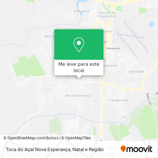 Toca do Açaí Nova Esperança mapa