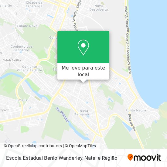 Escola Estadual Berilo Wanderley mapa
