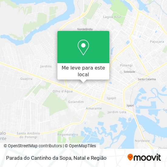 Parada do Cantinho da Sopa mapa
