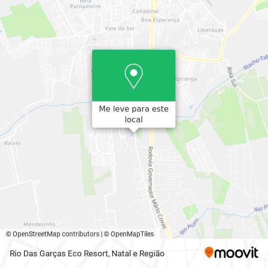 Rio Das Garças Eco Resort mapa