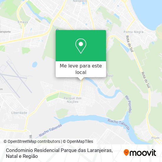 Condominio Residencial Parque das Laranjeiras mapa