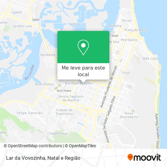 Lar da Vovozinha mapa
