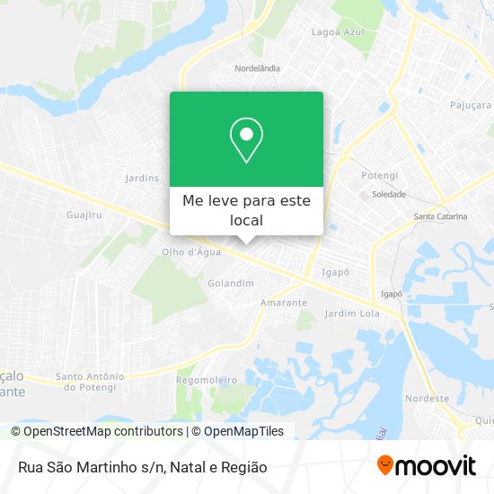 Rua São Martinho s/n mapa