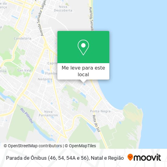 Parada de Ônibus (46, 54, 54A e 56) mapa