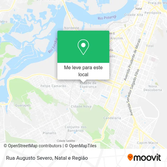 Rua Augusto Severo mapa