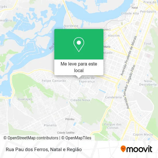 Rua Pau dos Ferros mapa