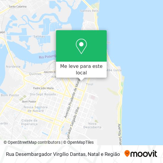 Rua Desembargador Virgílio Dantas mapa