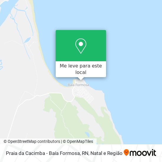 Praia da Cacimba - Baía Formosa, RN mapa