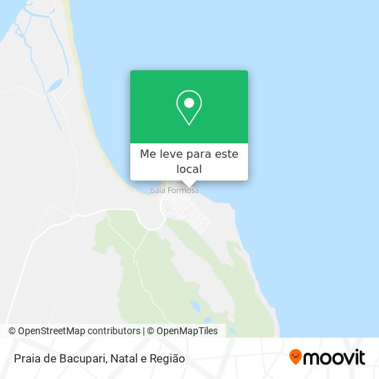Praia de Bacupari mapa