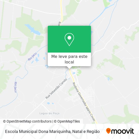 Escola Municipal Dona Mariquinha mapa