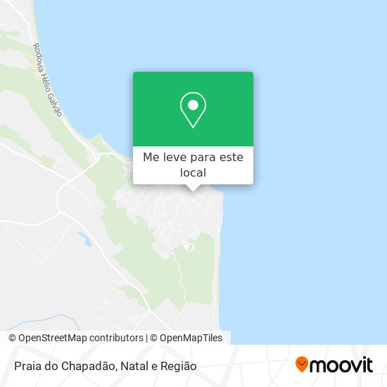Praia do Chapadão mapa