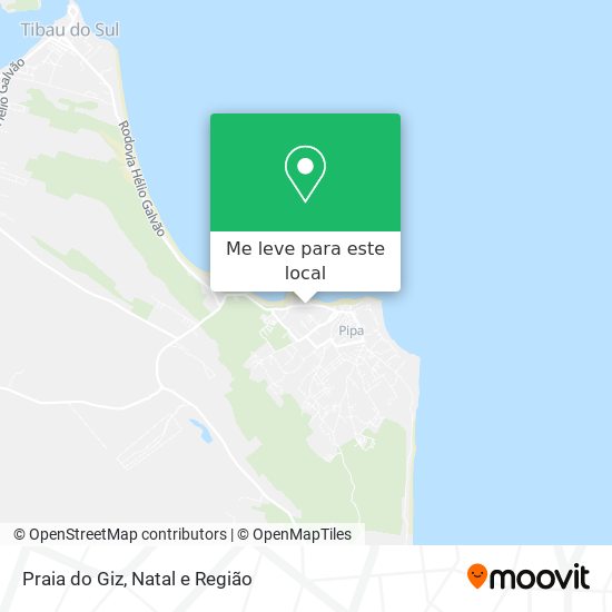Praia do Giz mapa