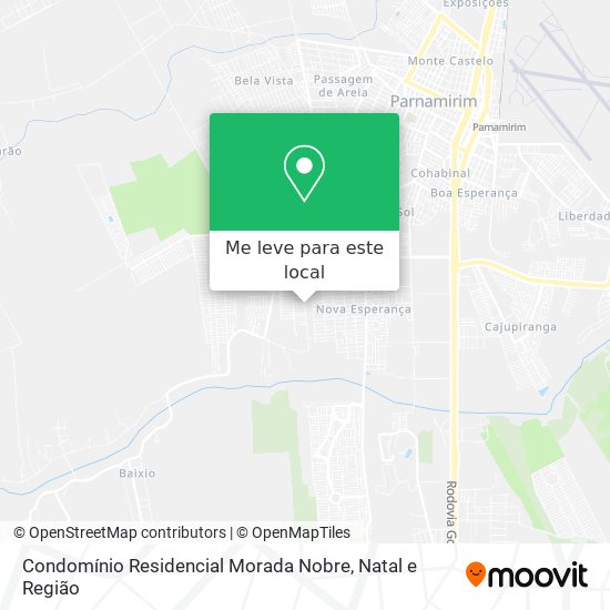 Condomínio Residencial Morada Nobre mapa