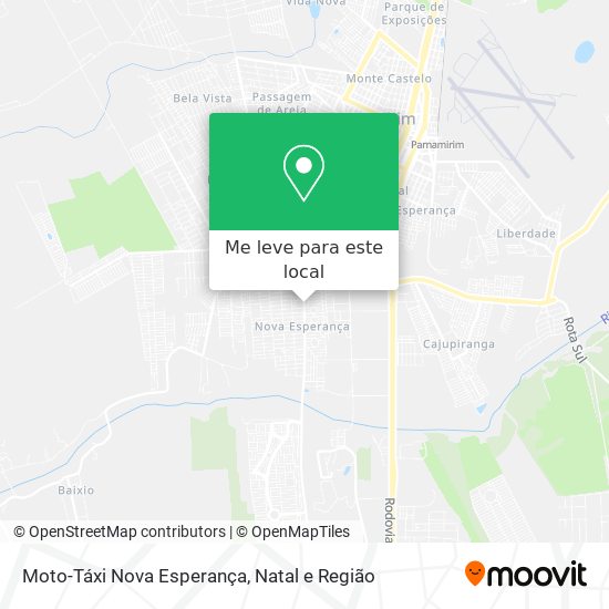 Moto-Táxi Nova Esperança mapa