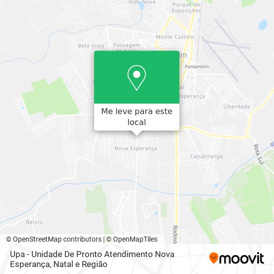 Upa - Unidade De Pronto Atendimento Nova Esperança mapa