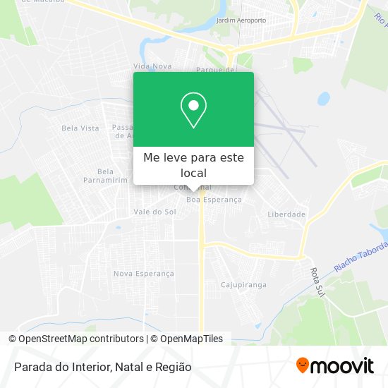 Parada do Interior mapa