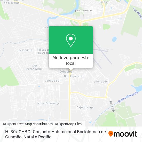 H- 30/ CHBG- Conjunto Habitacional Bartolomeu de Gusmão mapa