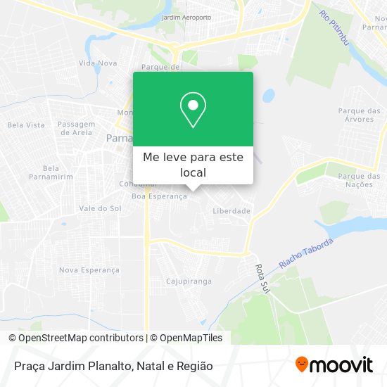 Praça Jardim Planalto mapa